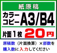 A3カラーコピー 1枚20円均一｜紙原稿OK・図面コピー対応ならカラー冊子